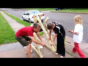 Trebuchet Launching 7th Grade Science Project