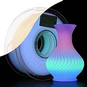 AMOLEN Matte PLA 3D Printer Filament - Dual Color Red Gold Filament, Smooth Finish Color Change 3D Printing Filament 1.75mm, 1KG/2.2lb