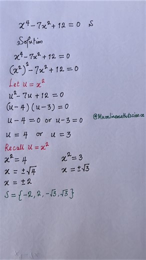 Quartic #polynomial #math | MKonlinemath&science