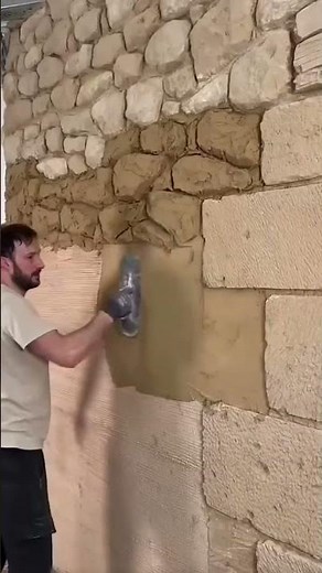 Creating a natural stone wall motif for elegant visual beauty