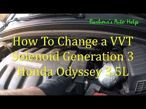 VVT Solenoid Replacement Third Generation Honda Odyssey