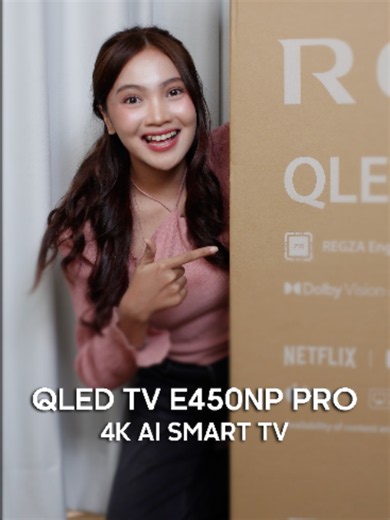 BESAAARヾ(｡✪ω✪｡)ｼ Toshiba 4K QLED E450NP PRO, yang SUPER BESAR! MAKIN PUAS nobar/mabar pake TV ini! #ToshibaTVIndonesia #QLED #E450NPPRO