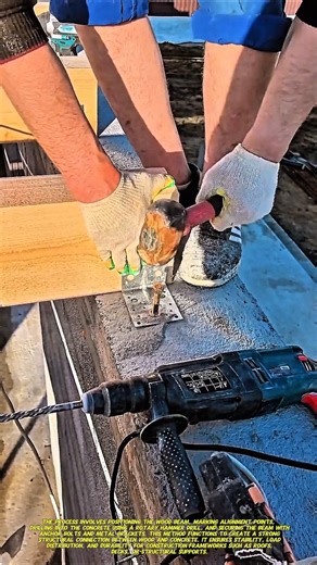Smart Wood Beam Anchoring to Concrete – Strong & Efficient Installation Method!.