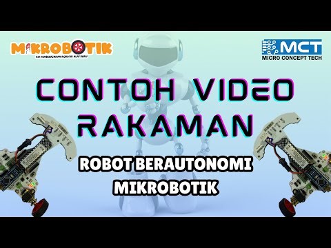 Contoh Video Rakaman Robot Berautonomi Mikrobotik MYRC 2025