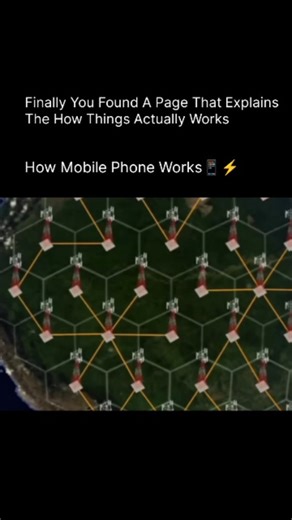 How Things Actually Works on Instagram: "📱 How a Mobile Phone Actually Works! Your mobile phone may look simple on the outside, but inside it’s a mini supercomputer constantly talking to towers, satellites, and the internet! 🔹 1. Your Voice → Digital Signals When you speak, the phone’s microphone converts your voice into digital data (tiny packets of 1s and 0s). 🔹 2. Connecting to a Cell Tower Your phone sends this data as radio waves to the nearest cell tower. Different towers cover differen