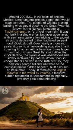 This Mexican pyramid hides a secret larger than the one in Giza, but have you ever heard of it? #ancienthistory #history #archaeology #didyouknow | Ancient Files