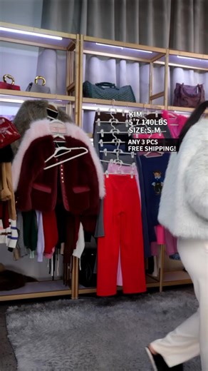 Women's Faux Fox Fur Coat, Short Autumn Winter Coat with Contrast Trim, New Korean Style Patchwork Outerwear