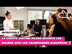 Chef Justine Piluso revisits dolmas with European mushrooms 🍄