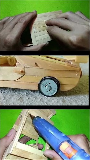 how to make a car from popsicle sticks