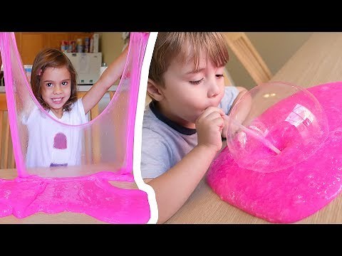 SLIME FOR KIDS!! How To Make Slime Bubbles