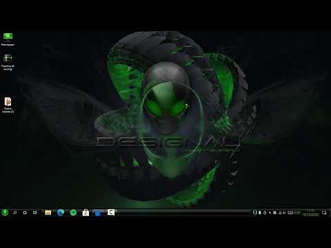 Tema Alienware Green Edition BlackGlass para Windows 10 22H2