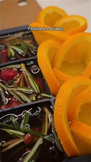 Festive Flavoured Ice Cubes