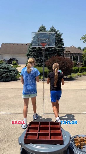 Which friend will win basketball tic tac toe?? #taylorklem #familythings #family #challenge #competition #fun #game #familygamenight #familyfun #moneygames #partygames #basketball | Klem Family