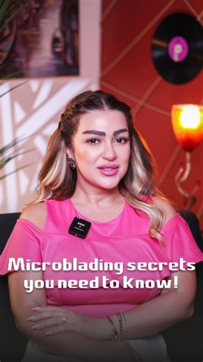 Boushra Beauty on Instagram‎: "Secrets of Microblading revealed! 💁‍♀️ Once you try it... you’ll ditch the pencil#Microblading #EyebrowBeauty #BeautySecrets #FlawlessBrows أسرار الـMicroblading بعد ما بتعرفيها لو جرّبتيها، ما بقى بتمسكي قلم حواجب #مايكروبليدنج #جمال_الحواجب #أسرار_الجمال #حواجب_مثالية"‎