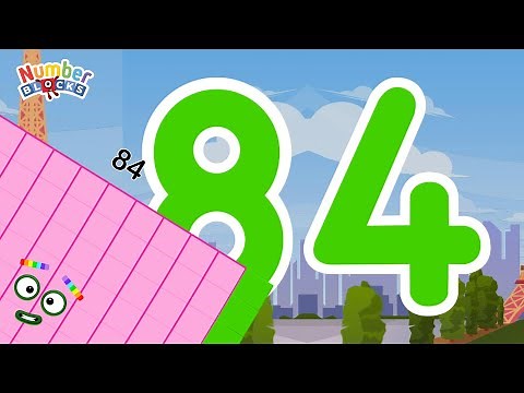 Numberblocks Magic Run 84 - Numberblocks 84 Adventure | Number Explore