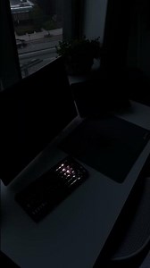 Late Night Vibes The ultimate aesthetic setup 🌙💻 #night #setup #minimalist