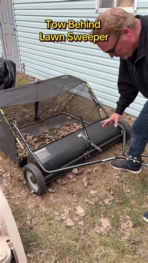 Effortless Lawn Care with GARVEE Tow-Behind Sweeper