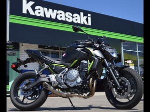 Z650 2018 With Akrapovic Exhaust and Extras, With Sound.