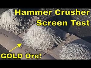 Crushing And Grinding Hard Gold Quartz Ore With A Hammer Crusher To Powder