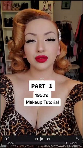 Vintage 1950's Makeup Tutorial with Products | Step by Step Guide