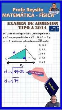 RELACIONES METRICAS DEL RECTANGULO #matematicas #ángulos #geometría