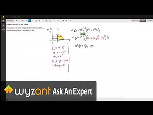 Volume of a solid using washer method