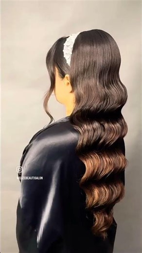 Retro curl updo ✨ Soft curls with a vintage glam look! #retrohair #retrocurls #retroupdo