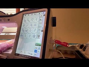 Dream Big Fabric panel embroidery on Dream machine #2