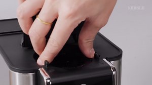 Hot & Iced Coffee Maker with Bold Setting, Single Serve Coffee Maker for K Cup and Grounds, 6-14 oz Brew Sizes, 50 oz Removable Water Tank, One Cup Coffee Machine with Reusable Filter, Black