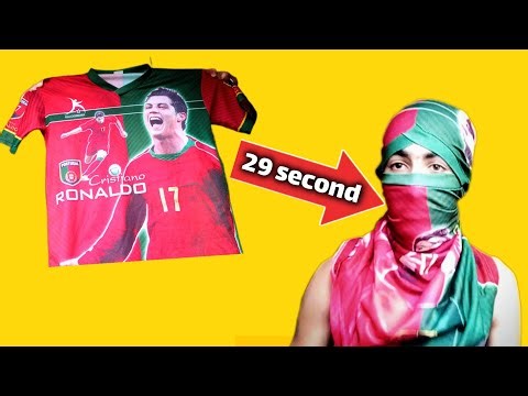 How make Mask from a t-shirt (Easy 😍)