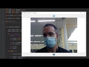 Webcam Display (using QGraphicsView) | Python | OpenCV | PyQT |