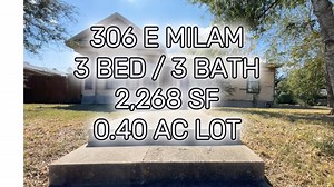 306 E Milam St 3 Beds | 3 Baths | 2,268 sf living space | 0.4040 AC Cash or Conventional Loan. A promising home to restore at a great location. #homebuying #homeforsale #homeselling #investment #mgmrealestate #beevilletx | MGM Real Estate