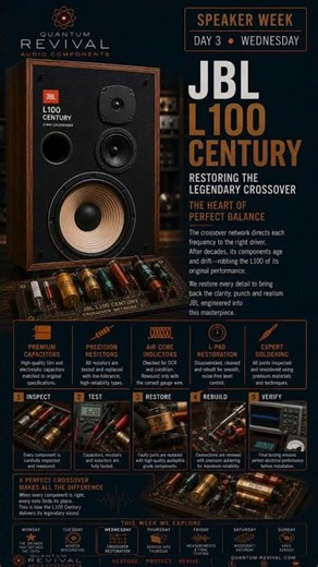 Quantum Revival | Speaker Week | JBL L100 Century — Restoring the Legendary Crossover