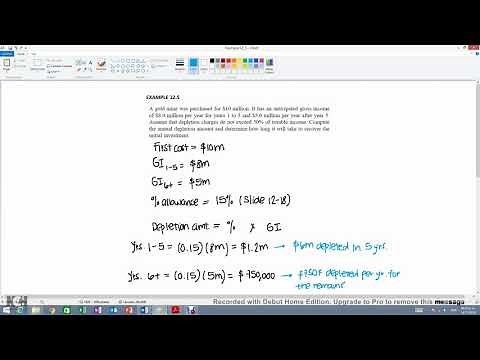 Engineering Economics - Percentage Depletion