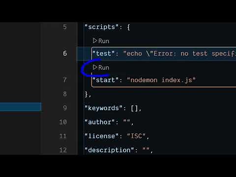 How to Add Run Button in Package json File of Node js Project in VSCode IDE to Run Scripts