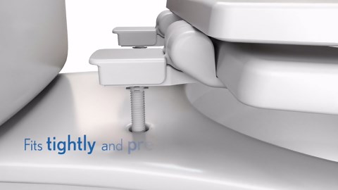 Mayfair Cassel Slow Close Toilet Seat, Easy Clean, Non Slip Premium Wood Seat, Easy Install, Made in USA, Elongated, Biscuit