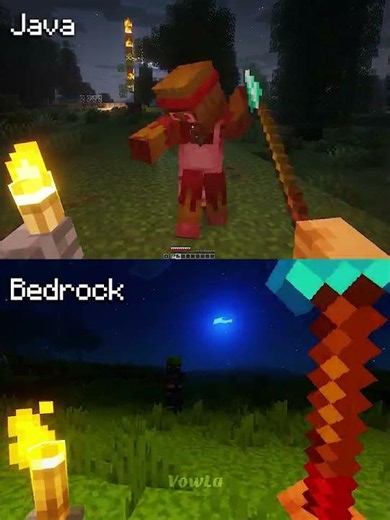 Minecraft Actions and Stuff Java vs Bedrock Part 83