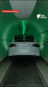 44K views · 146 reactions | Zipping underground at 240 km/h: this is Elon Musk's answer to 'soul-destroying traffic' in our future cities. | SBS News | Facebook
