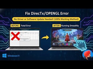 Fix DirectX/OpenGL Error | No Driver or Software Update Needed! (100% Working Method)