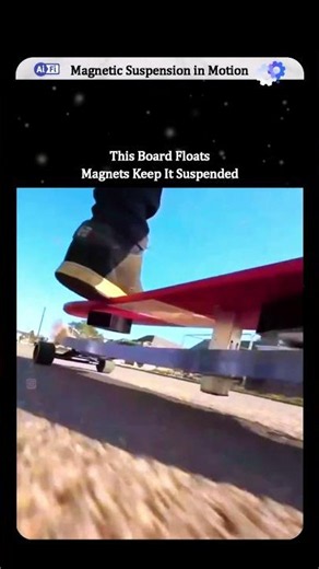 How Magnetic Suspension Makes This Skateboard Float