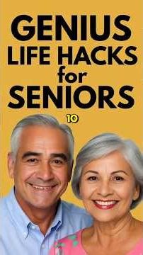 GENIUS LIFE HACKS for SENIOR CITIZENS & OLDER ADULTS💡Top 10 Easy Tips & Tricks That Work for Elderly
