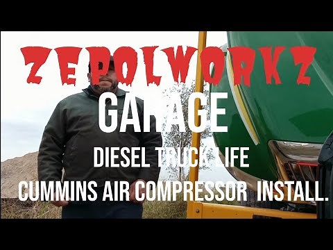 Diesel Truck Life Series Cummins ISB Air Compressor Install.