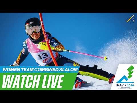 LIVE I Narvik (NOR) - W - Team Combined Slalom - FIS Alpine Junior World Ski Championships