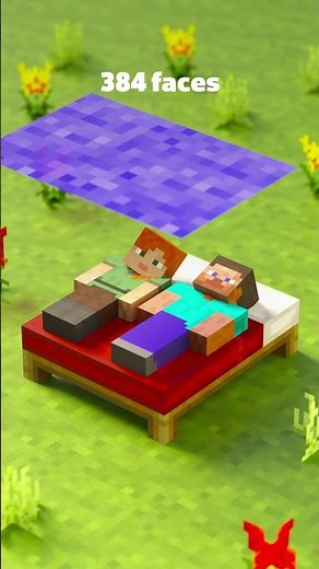 Cloth From 1 to 6144 Faces on Steve & Alex in Minecraft 😴🧵