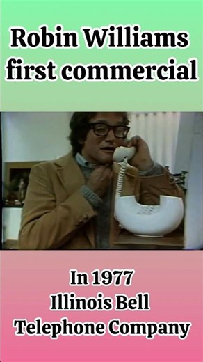 Funny Robin Williams's first television commercial in 1977
