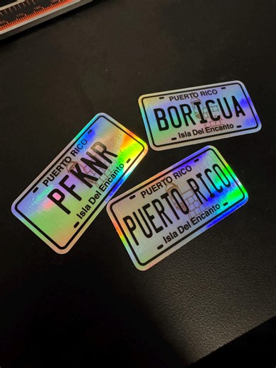 Puerto Rico License Plate Sticker Decal, Boricua, PFKNR - Etsy