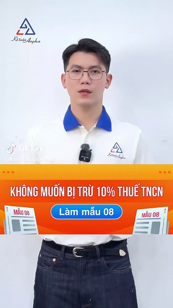 Cách làm mẫu 08 cam kết thu nhập để không bị trừ 10% thuế TNCN #ketoananpha #thuethunhapcanhan #tncn #thunhapcanhan #virals