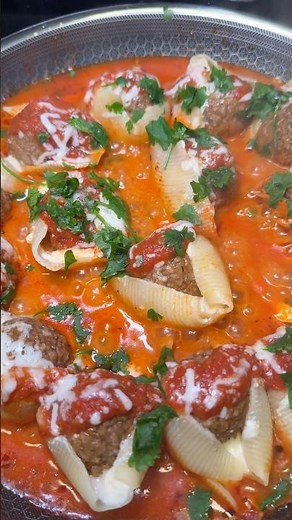 Cheesy Vegetarian Meatball Stuffed Shells