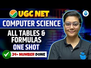 UGC NET Computer Science 2024 | UGC NET CS All Tables & Formulas in One Video | Aditi Mam JRFAdda