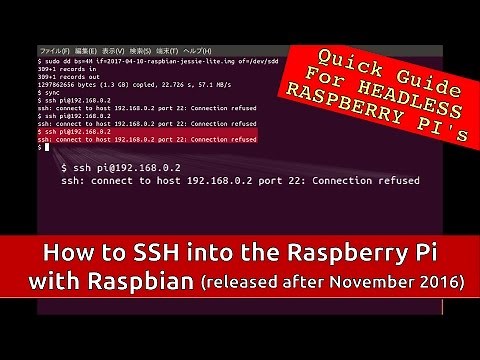 SSH into a Raspberry Pi: How to SSH headless with Raspbian